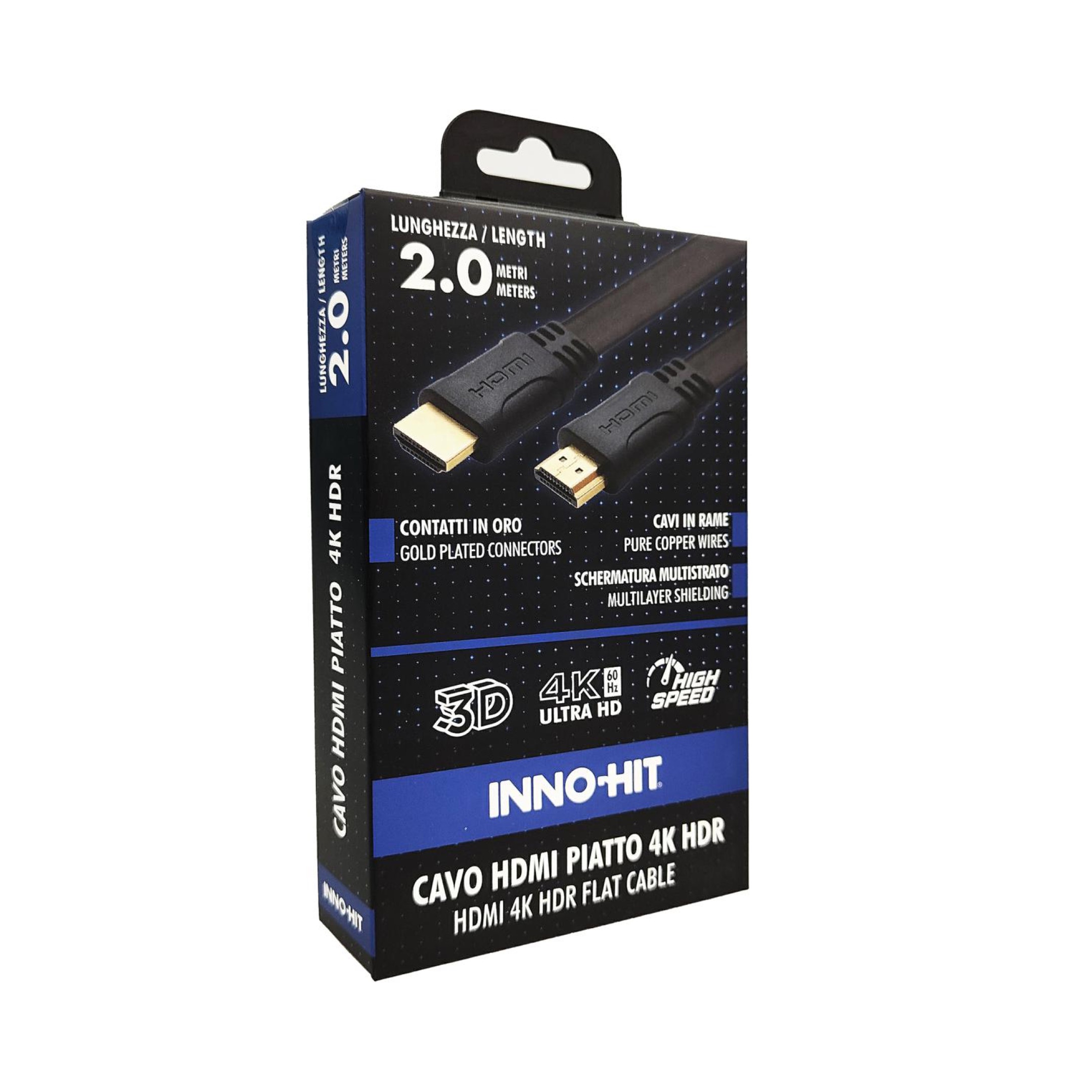 INNOHIT CAVO HDMI PIATTO 4K HDR 2MT